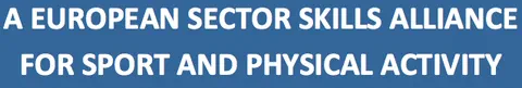 Baner z hasłem projektu ESSA-Sport: A European Sector Skills Alliance for Sport and Physical Activity