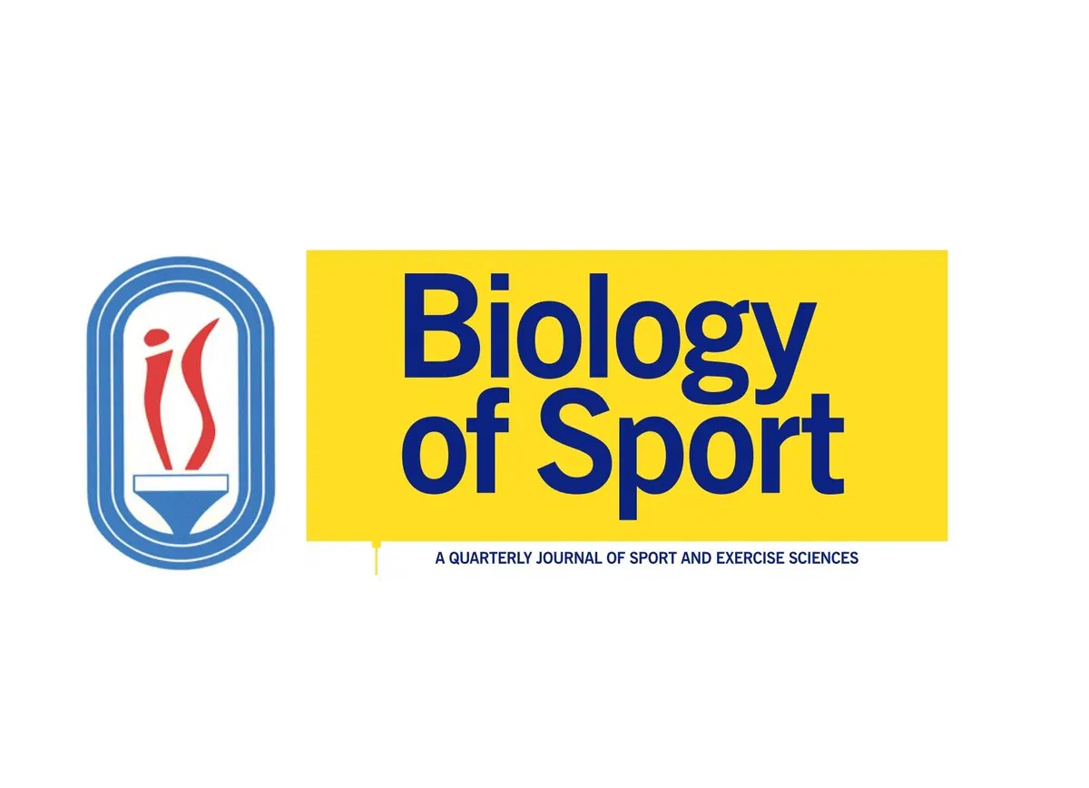Logotyp Instytutu Sportu – PIB oraz winieta czasopisma naukowego „Biology of Sport”.