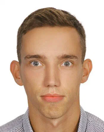 Portret płotkarza Patryka Dobka.